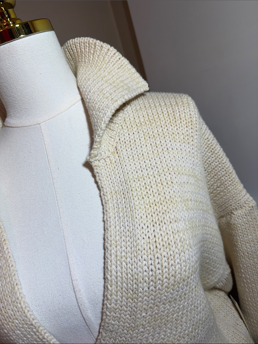 NWT Small Anthropologie Maeve Lighthouse Collared V-Neck Cardigan Sweater - Picture 9 of 11